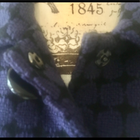 XS Kensie Crop Peplum Wool Jacket EUC SNAP CLOSURE - Picture 3 of 5